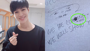 [SBS Star] SuperM TAEMIN Misspells a Word on His Poster & This Is What He Writes Under It