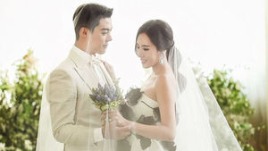 '턱시도부터 한복까지'&hellip;강남♥이상화, 웨딩화보 공개