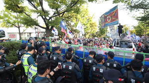 청와대 인근 조국 사퇴 집회 (사진=연합뉴스)