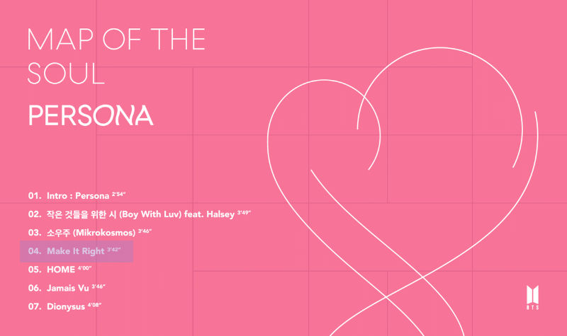 MOTS PERSONA Tracklist