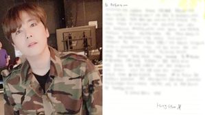 [SBS Star] Lee Hong Gi Writes His First Letter to Fans from the Military