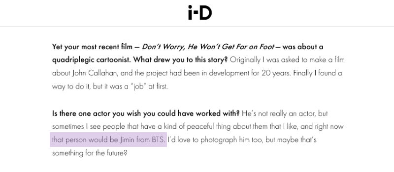 Gus Van Sant interview (i_D)