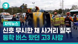 신호 무시한 채 사거리 질주&hellip;통학버스 탔던 고3 사망