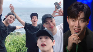 [SBS Star] BTS V&middot;Park Seo Jun&middot;Choi Woo Shik Go to Peakboy's First TV Recording with Him