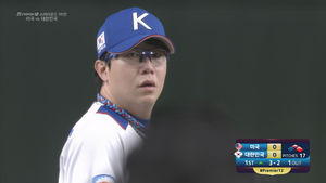 [영상] 만루 위기 무실점으로 틀어막는 양현종, 프리미어12 미국전