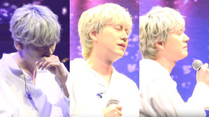 [SBS Star] VIDEO: SJ KyuHyun Chokes Up While Singing a Song Made by SHINee JONGHYUN