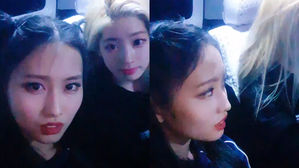 [SBS Star] TWICE MOMO & DAHYUN Cut off Live Broadcast Due to People Following Their Van