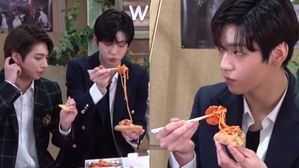 [SBS Star] TXT SOOBIN Uses Pizza as a Plate?