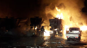 전남 화순 차고지 화재&hellip;차량 10대 전소