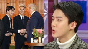 [SBS Star] EXO SEHUN Shares a Funny Reason Why He Sweated Before Meeting President Trump