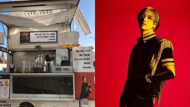 TAEMIN Sends a Coffee Truck to His Fellow SuperM Members & EXO