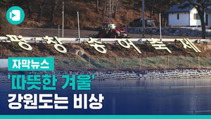 얼음 축제장 애태우는 '따뜻한 겨울'&hellip;강원도는 비상
