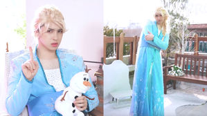 [SBS Star] VIDEO: VIXX KEN Flawlessly Covers 'Into the Unknown' with a Perfect Custom Elsa Outfit