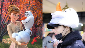 [SBS Star] SHINee TAEMIN Turns Into Olaf from 'FROZEN' at the Airport