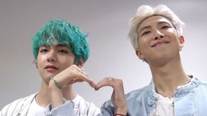 [SBS Star] Fans Find BTS V "Begging" His Leader RM So Cute