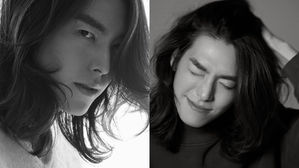[SBS Star] Kim Woo Bin Poses for the Camera with Long Hair