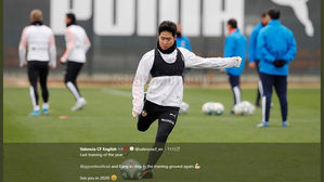 부상으로 김학범호 합류 불발 이강인, 발렌시아 훈련 복귀