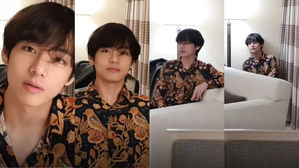 [SBS Star] VIDEO: BTS V Suddenly Becomes Camera Shy?
