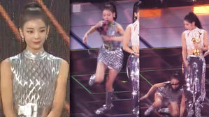[SBS Star] VIDEO: ITZY LIA Falls Hard on Her Knees After Accidentally Stepping on a Long Skirt