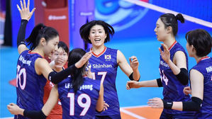 한국 여자배구, 이란 꺾고 2연승&hellip;준결승 진출 확정