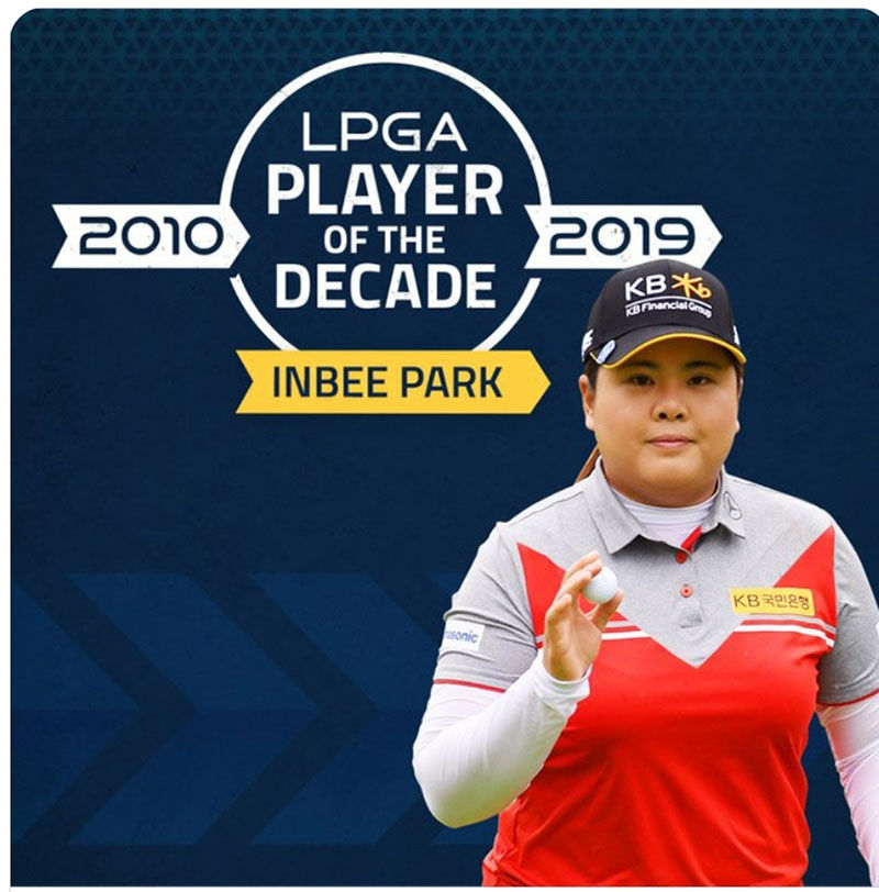 LPGA 투어 최근 10년간 최고 선수 박인비 (사진=LPGA 투어 소셜 미디어 사진, 연합뉴스)