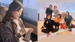 [SBS Star] Apink BOMI Gifts Her Fellow Members a Handmade Scarf
