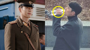 [SBS Star] Hyun Bin Spotted Wearing a Ring on His Left Hand During the Break from Shooting?