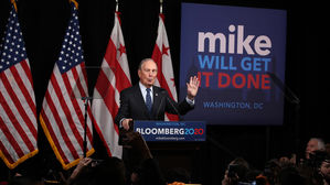 돈의 힘?&hellip;억만장자 블룸버그, 두자릿수 지지율로 3위 '상승세'