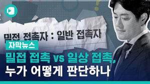 밀접 접촉 vs 일상 접촉, 누가 어떻게 판단하나