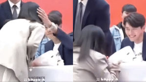 [SBS Star] VIDEO: Hyun Bin Makes His Fan Fall with His Fluttering Gesture