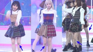 [SBS Star] IZ*ONE Members' Bruised Knees from Their Powerful Dance Break Fans' Hearts