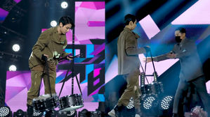 [SBS Star] VIDEO: BTS JUNGKOOK Spotted Tidying Up the Stage Before the Music Show Staff Did