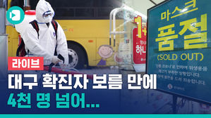 [라이브] 대구 확진자, 보름 만에 4천 명 넘어&hellip;중앙방역대책본부 브리핑
