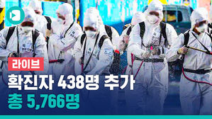 [라이브] 확진자 438명 추가&hellip;총 5,766명