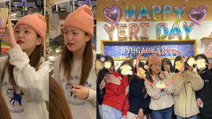 [SBS Star] Red Velvet YERI Visits Her Birthday-themed Cafe Prepared by Fans
