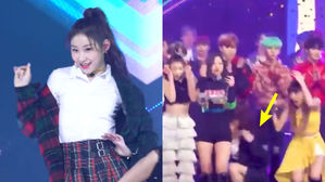 [SBS Star] VIDEO: ITZY CHAERYEONG Falls on Stage as She Gets Surprised by a Confetti Cannon
