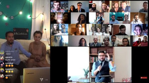 코로나 시대의 사랑&hellip;'전국민 격리' 아르헨 커플, 온라인 결혼식