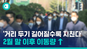 [자막뉴스] '거리 두기 길어질수록 지친다'&hellip;2월 말 이후 이동량↑