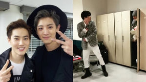 [SBS Star] VIDEO: EXO CHANYEOL Almost Gives SUHO a Heart Attack by Appearing Out of Nowhere