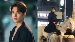 [SBS Star] Lee Minho Spotted Filming 'The King' on a Busy Street of Busan