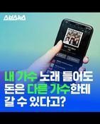 섬네일이미지  1:내 가수 노래 들어도 
돈은 다른 가수한테
갈 수 있다고?  
