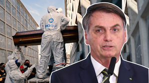 브라질 대통령궁에 20대 청년 페인트 공격&hellip;민심악화 반영?