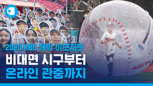 99.9% 비대면으로 시구하는 법, 프로야구 첫날 무관중 경기장 내부는 어땠을까?