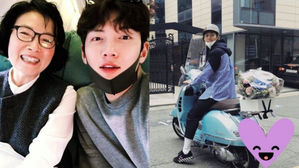 [SBS Star] Ji Chang Wook Delivers Flowers to His Mother on a Motorcycle