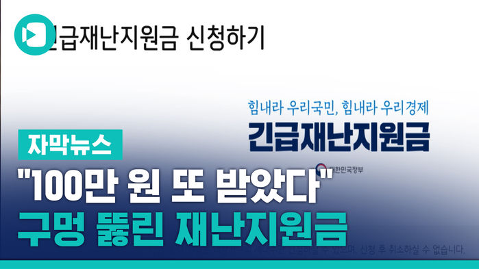 [자막뉴스]재난지원금 중복지원