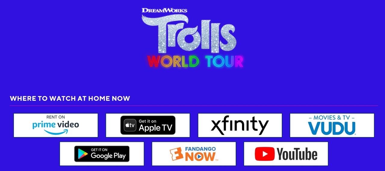 '트롤:월드투어'의 온라인 매출은 1000억 원을 돌파했다.