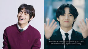 [SBS Star] BTS V Receives Praise for Thoughtfully Using Sign Language in His Speech
