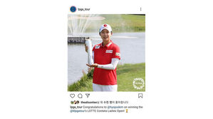 LPGA 투어, KLPGA 투어 우승한 김효주에 축하 메시지