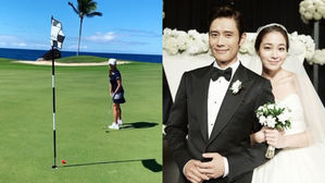 [SBS Star] VIDEO: Lee Byung Hun Gives His "Too Real" Response to Lee Min-jung's Golf Mistake