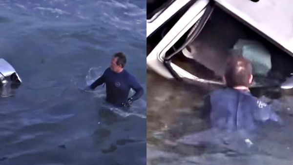 절벽 아래 떨어진 2살 쌍둥이…美 경찰 '순발력'이 살렸다